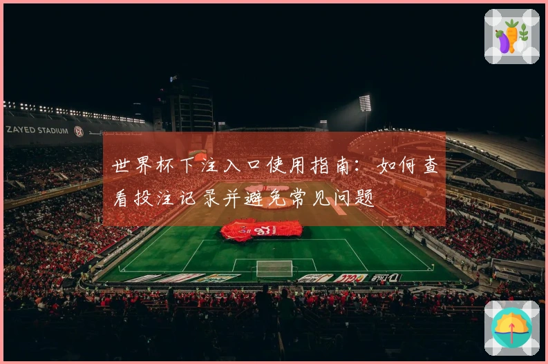 世界杯下注入口使用指南：如何查看投注记录并避免常见问题