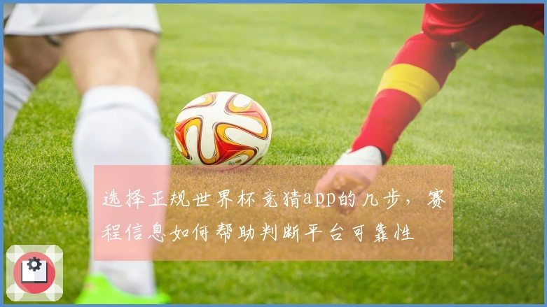 选择正规世界杯竞猜app的几步，赛程信息如何帮助判断平台可靠性